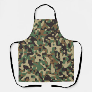 Delantal Patrón de camuflaje militar digital de bosque