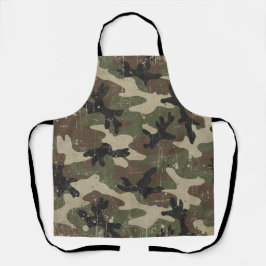 Delantal Patrón de camuflaje militar retro