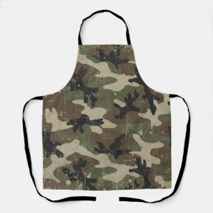 Delantal Patrón de camuflaje militar retro
