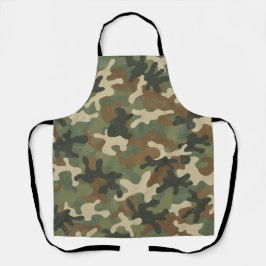 Delantal Patrón de camuflaje militar rústico