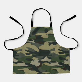 Delantal Patrón de camuflaje militar verde