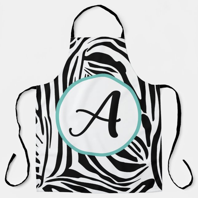 Delantal Patrón de cebra (Anverso)