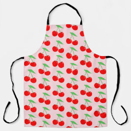 Delantal Patrón de cerezo vibrante