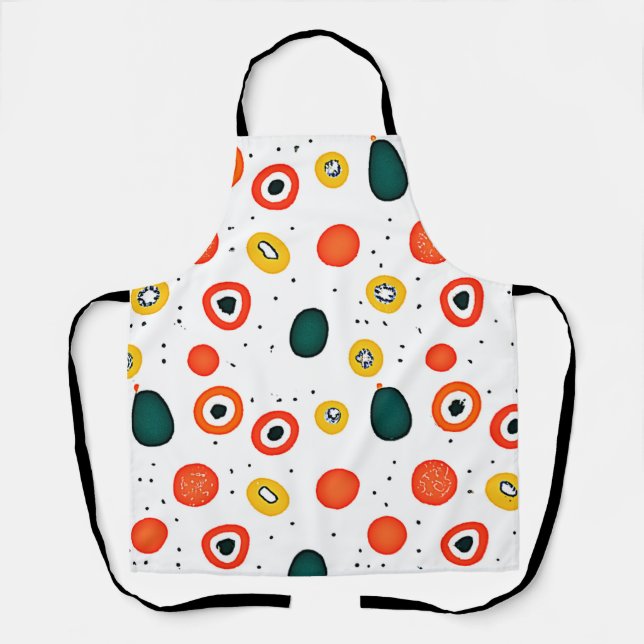 Delantal Patrón de círculo de puntos de reproducción (Anverso)