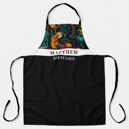 Delantal Patrón de cócteles profesional Bartender femenino