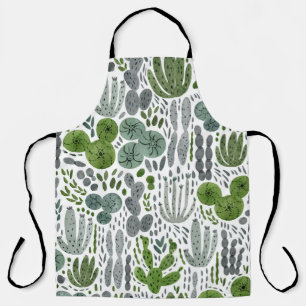 Delantal Patrón de color de agua pintado por la mano de los