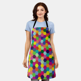 Delantal Patrón de color moderno - Hipster de primavera de
