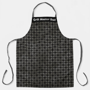 Delantal Patrón de comprobación en negro y gris