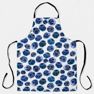 Delantal Patrón de conjunto de arándano azul ilustrado con 