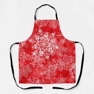 Delantal Patrón de copo de nieve