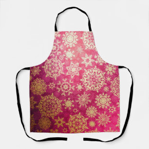 Delantal Patrón de copo de nieve