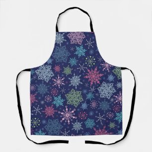 Delantal Patrón de copo de nieve