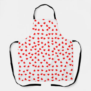 Delantal Patrón de corazón rojo lúgubre