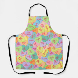 Delantal Patrón de Corazones de Vela - SFW