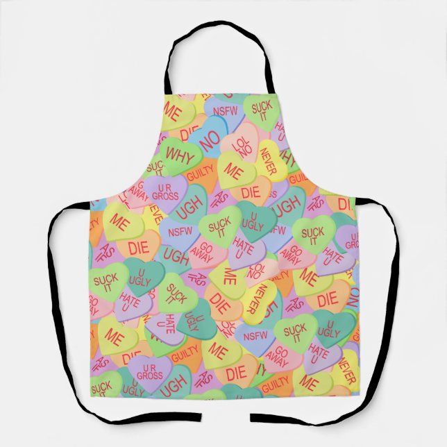 Delantal Patrón de Corazones de Vela - SFW (Anverso)