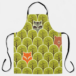 Delantal Patrón de cosecha de animales de bosque