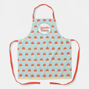 Delantal Patrón de Cupcakes   Verde Menta   Apron
