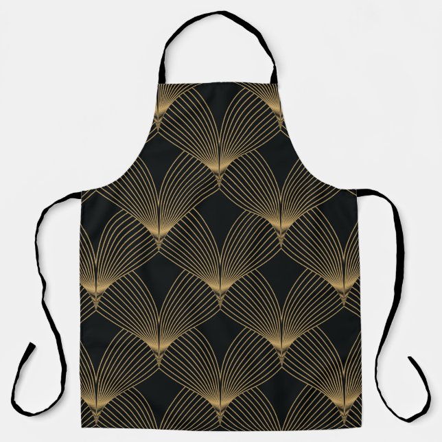 Delantal patrón de deco de arte simple geométrico (Anverso)
