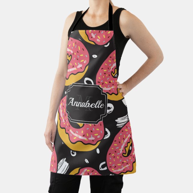 Delantal Patrón de donuts (in situ)