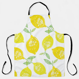 Delantal Patrón de Doodle de Fruta Tropical