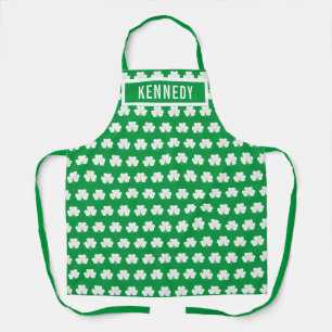 Delantal Patrón de encantamiento de Shamrock