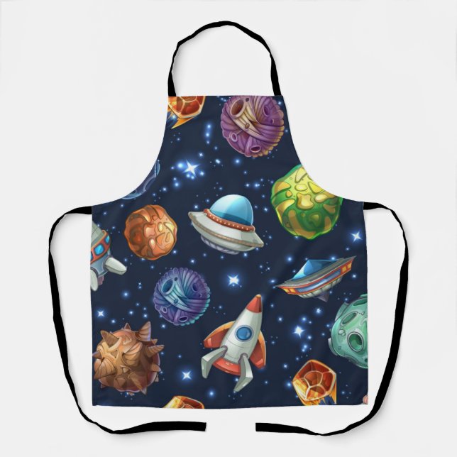 Delantal Patrón de espacio (Anverso)