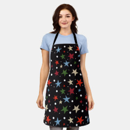 Delantal Patrón de Estrella Colorido