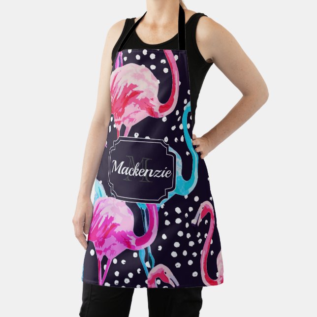 Delantal Patrón de flamenco (in situ)