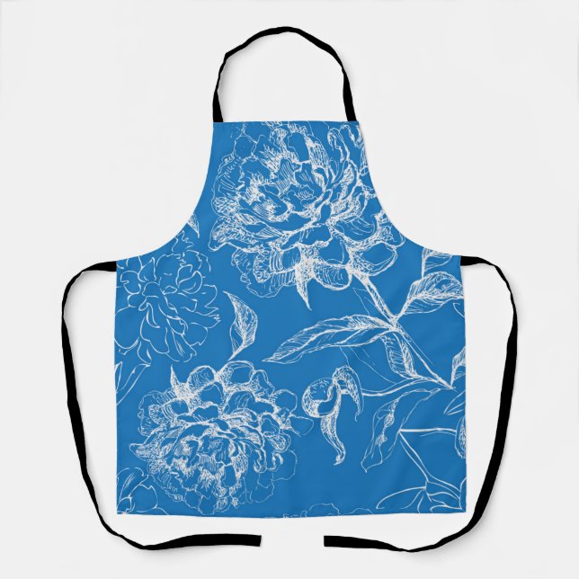 Delantal Patrón de flor (Anverso)