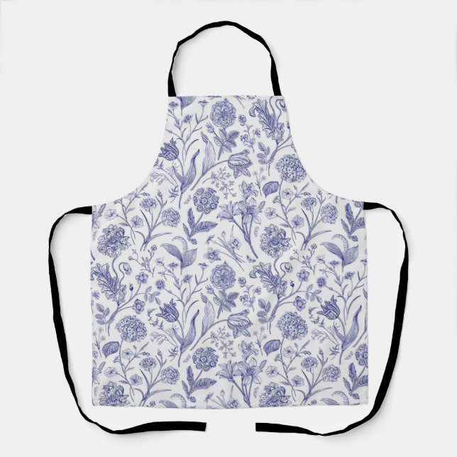 Delantal Patrón de flor (Anverso)