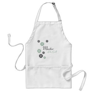 Delantal Patrón de flor azul Apron