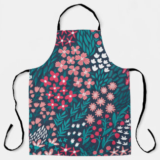 Delantal Patrón de flor vintage sin soldadura. Infino repet
