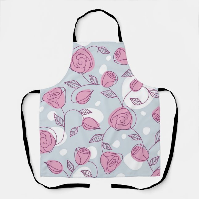 Delantal Patrón de flores (Anverso)