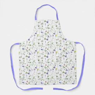 Delantal Patrón de flores silvestres de Boho