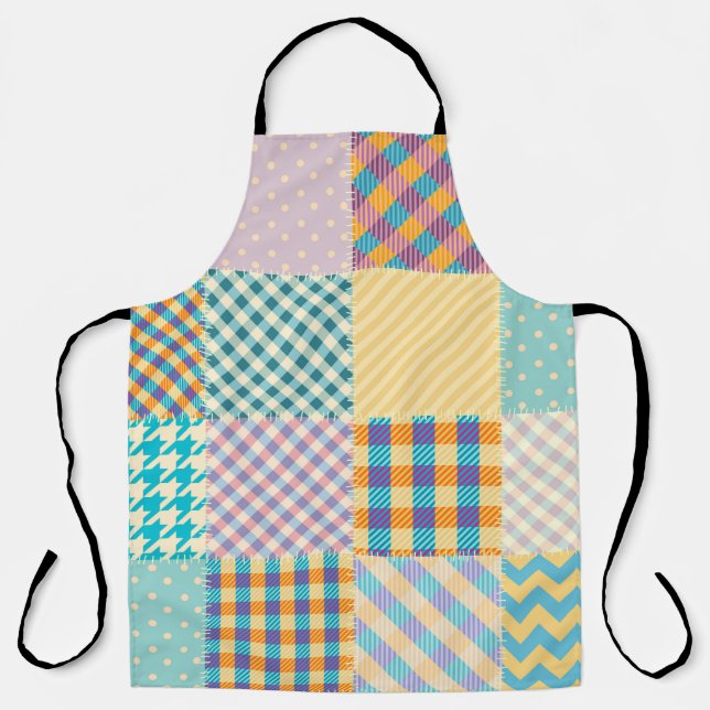 Delantal Patrón de fondo sin inconvenientes. Manto textil (Anverso)