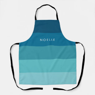 Delantal Patrón de franjas azules