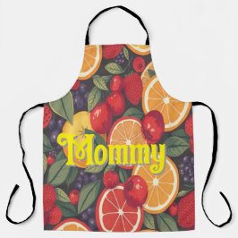 Delantal Patrón de fruta colorido lindo - Diseño de verano