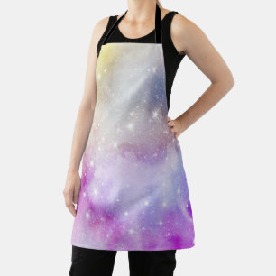 Delantal Patrón de Galaxia de Arcoíris Colorido