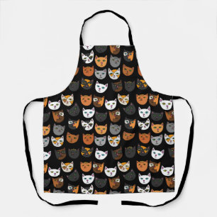 Delantal Patrón de gatitos en todas partes