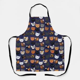 Delantal Patrón de gatitos en todas partes