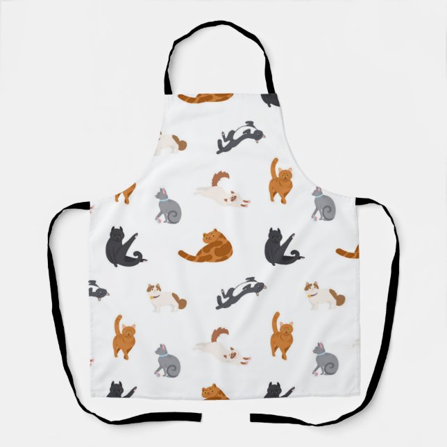 Delantal Patrón de gato (Anverso)