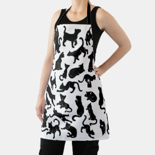 Delantal Patrón de gato negro