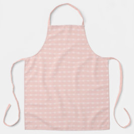 Delantal Patrón de Gingham en Rosa Sonrojado y Melocotón Pa
