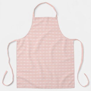 Delantal Patrón de Gingham en Rosa Sonrojado y Melocotón Pa