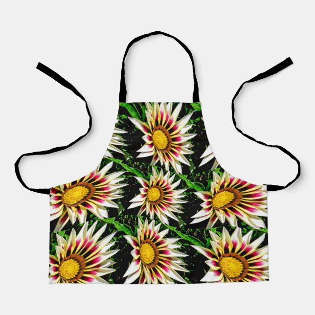 Delantal Patrón de girasoles de corte (Anverso)