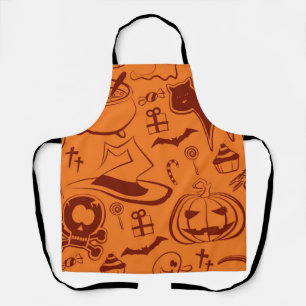 Delantal Patrón de Halloween
