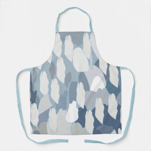Delantal Patrón de hielo glaciar azul