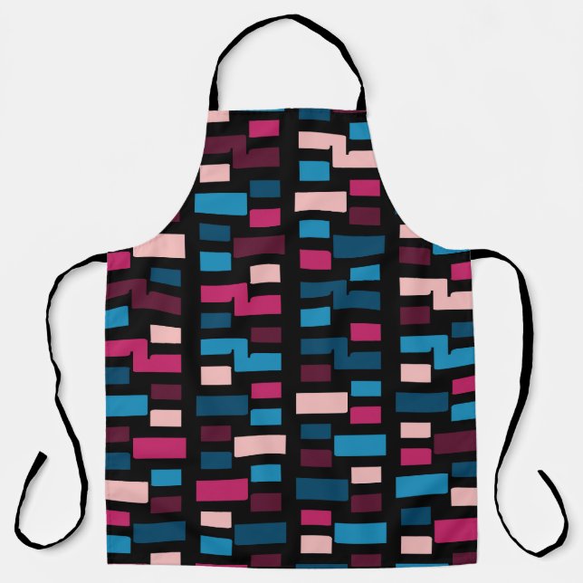 Delantal Patrón de hogar de Guay nocturno de la ciudad azul (Anverso)