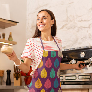 Delantal Patrón de hojas otoñales
