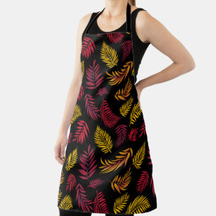 Delantal Patrón de hojas tropicales 21